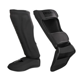 Microfiber Leather Training Muay Thai Shin Guards Mma Kick Boxing Custom Design Thai Shin Instep Guards Shinguard Boxing