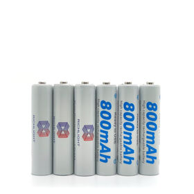 High quality 800mAh AAA NiMH 1.2V Rechargeable Batteries made in China with factory price