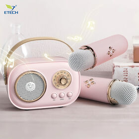 Machine de Karaoké pour Enfants 10W Haut-Parleur sans Fil + 2 Microphones UHF, Lumières LED Sûres et Amusantes pour les Enfants (Nouveau 2024) for sale