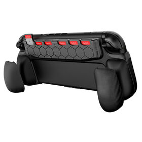 Precio de fábrica Empuñadura ergonómica antideslizante protectora negra resistente al desgaste con ranura para tarjetas para Nintendo Switch 2