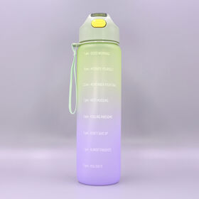 Bouteille d'eau de sport portable en plastique de 1000 ml, très vendue pour le sport
