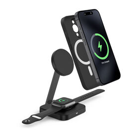 Factory MagSafe 2-in-1 Wireless Charger foldable 15W Fast Charging Stand for iphone watch