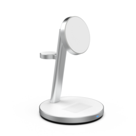 Cargador Magnético Inalámbrico 3 en 1 Qi2.2 de 25W - Soporte de Carga Rápida para Dispositivos Múltiples