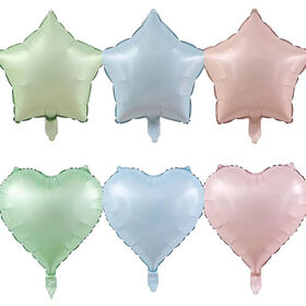 2026 Football World Cups New Multi Color Star Heart Shape Aluminum Foil Balloons Party Football Fans Decoration