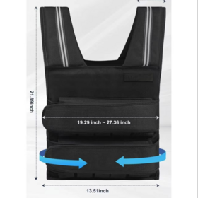 ZELUS Gilet lesté pour homme et femme | 1,8 à 4,5 kg/5 à 9,1 ZELUS Gilet lesté pour homme et femme | 1,8 à 4,5 kg/5 à 9,1