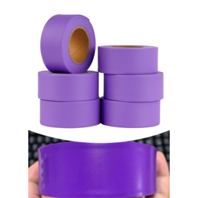 Purple flagging tape Non-Adhensive plastic ribbon PVC Vinyl Flagging Tape in assorted colors for wholesaler