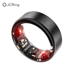 JCRing X3 Cincin Pintar Titanium Perak, Pemantauan Glukosa Tingkat Medis AI, Perangkat yang Dapat Dipakai Bluetooth untuk Pria Wanita 2025