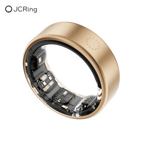 JCRing X3 Bague Connectée en Titane Or avec Surveillance de la Glycémie pour Diabétiques, Mesure et Suivi de la Santé