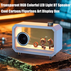 Newest Creative small Transparent Acrylic outdoor portable party bluetooth speaker Outdoor picnic atmosphere light speaker