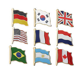 2026 Football World Cups Metal Enamel National Flag Badge Home Bar Club Football Party Commemorative Pin