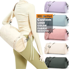 Tas Gym Wanita Mini Logo Kustom, Anti Air, Saku Basah, Tas Duffle Yoga Dansa, Tas Olahraga Kecil