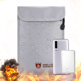 YHX 20000mAh Fireproof Powerbank Storage Bag Safe Emergency Mobile Charger with Printed Gift Mobile Fireproof Power Bank