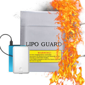 YHX Fireproof Bag, Portable Mobile Power Bank Box Small Fire Retardant Battery Bag Special Purpose Bags Cases