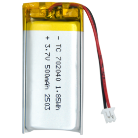 702040 500mAh Lithium Polymer Battery 403040 Li-po 3.7V 500mah Lithium-ion Polymer Battery