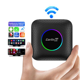 Carlink Kit Tbox Ambient LED Streaming AI Car TV Play SM6225 Chip Drahtlos Auto Netflix Carplay Box 8 128 Android Box für Autos