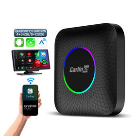 Carlinkit Android 4Gb 64Gb 6225 Wireless Android Auto Adapter Car Play Device Youtube Carplay Ambient Stream To Car Ai Box