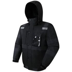 Affordable Men Women Black Winter Work Jacket Waterproof Padded Warm Jacket for Promotion