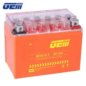 Batterie de moto AGM scellée 12V 4AH, sans entretien, pré-activée, idéale pour motos de route, garantie de 14 mois