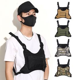 Gilet sacoche sac de poitrine portable pour motard Gilet sacoche sac de poitrine portable pour motard
