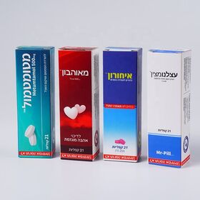 Individuell bedruckte, umweltfreundliche Pillenverpackung: Biologisch abbaubare Faltschachteln aus weißem Karton für Medikamente im Großhandel