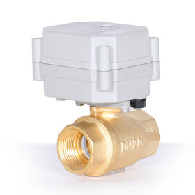 Maker DC12V 3/4 Inch 2-Way Electric Brass Ball Valve Flow control device for medical