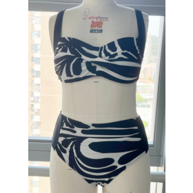 Maillots de Bain Deux Pièces Imprimés pour Femmes en Gros avec Bretelles Réglables, Taille Haute, Ensemble de Bikini