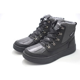 Men's insulated boots Waterproof Warm Fur Winter Hiking Boot Non-slip Outdoor Ankle High-top Shoes Work Hiker Trail