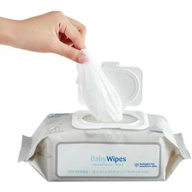 Lingettes pour bébé sans alcool, lingettes nettoyantes douces pour la peau des mains et du visage avec de l'aloe vera - Vente en gros