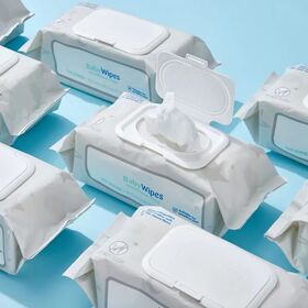 Lingettes Humides Sans Alcool OEM Extra Épaisses Pour Bébé, Lingettes à l'Eau Pour Peau Sensible