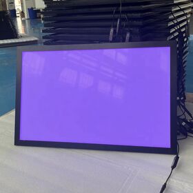 16''x24'' Aluminum Black Anime Pictures Backlit Led Poster Frame Black Led Light Box Art Prints for Bedroom Living Room Home Decor