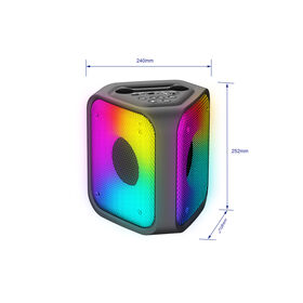 Portable Musicbox Bluetooth Speaker 20 watts karaoke party portable with Dynamic RGB light for outdoor and indoor camping backyard