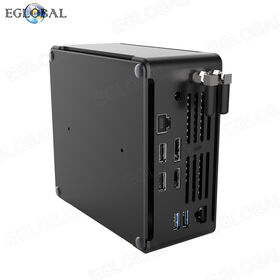 EGLOBAL Mini PC Haute Performance Intel Core I9 10980HK Dual Lan Barebone, Ordinateur de Bureau Win10 Linux WiFi Type-C pour Gaming
