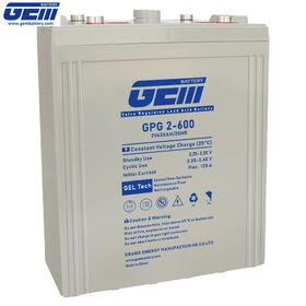 Batería VRLA de Ciclo Profundo 2V 600Ah - Respaldo de Telecomunicaciones y Almacenamiento Solar
