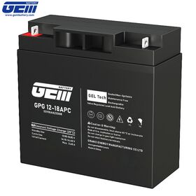 Batería AGM Solar de 12V 18Ah de GEM - Respaldo de Suministro de Energía UPS