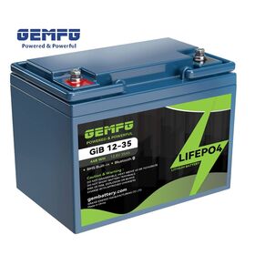 Bateria LiFePO4 12V 35Ah - Luz Solar de Jardim MSDS Livre de Manutenção Garantia de 8 Anos