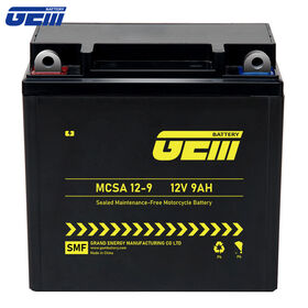 Batterie de moto tout-terrain 12V 9Ah avec AGM haute résistance aux vibrations de 300 CCA et garantie prolongée de 18 mois