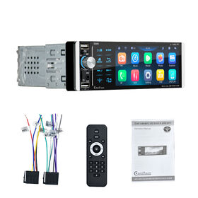 Autoradio 1 Din à Écran Tactile Simple, Car Play Auto Audio, Lecteur MP3 FM, Stéréo, Écran LCD Multimédia Universel, Lecteur DVD pour Voiture
