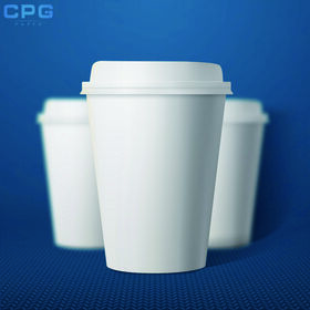 Gobelets à café jetables écologiques et biodégradables de 16oz, 14oz et 10oz, simple paroi, vente en gros