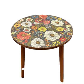 Pattern Balcony Edge Several Round Nordic Pattern Network Red Bedroom Small Round Table Living Room Simple Style Table for sale