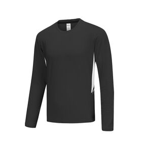 T-Shirt Compression Homme Manches Longues - Haut Sport Respirant Séchage Rapide Culturisme Course