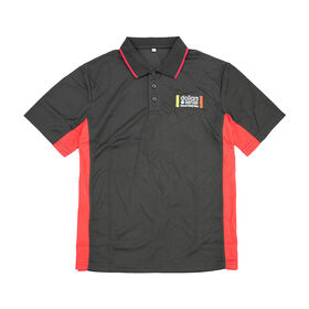 Polo pour homme avec logo personnalisé brodé et imprimé en polyester, 2 couleurs