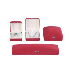 Wholesale Luxury led light Pu leather Jewellery packaging box Storage Pendant JEWELRY box