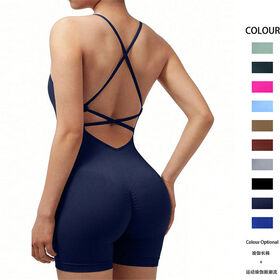 Women's yoga short set sexy buttock lifting shorts solid yoga wear
