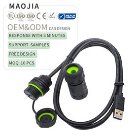 Cable conector circular USB 3.0 macho M20 a USB hembra, impermeable IP68, arnés de cable de extensión de señal de datos