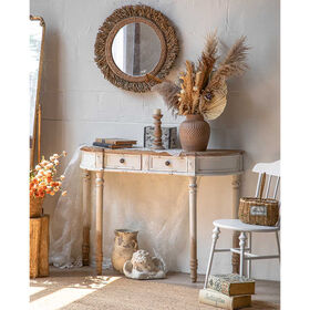 Neue Wohnzimmermöbel 2025, Antiker klassischer Holz-Konsolentisch für Flur/Eingangsbereich