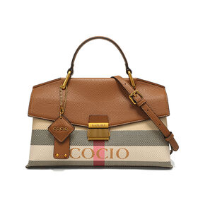 2025 New Large Capacity Brown Messenger Bag with Exquisite Workmanship Zipper Closure Cocio Fashion Shoulder Handbag for sale