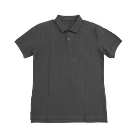 Nouvelle Chemise d'été Raffinée en Polyester à Manches Courtes et Mi-Manches, Couleur Unie, Col Polo pour Homme - T-shirt à Manches Courtes pour Homme