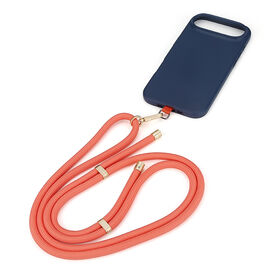 Adjustable Length Polyester Phone Neck Strap with Quick Release Buckle and Reinforced Stitching for Enhanced Durability