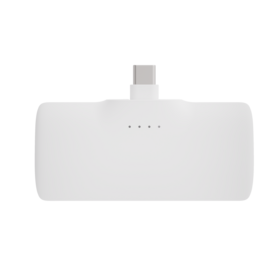 Mini 5000mAh Li-ion 21700 Capsule Power Bank with Foldable Plug and Overcharge Protection for Mobile Phones