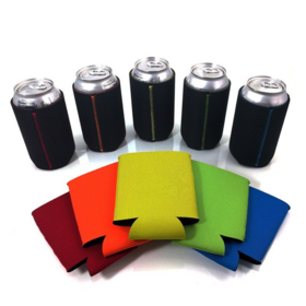 Customized 330ml diving material can beverage beer mug case, diving cloth can cola case